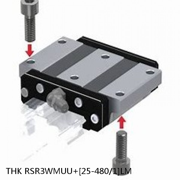 RSR3WMUU+[25-480/1]LM THK Miniature Linear Guide Full Ball RSR Series