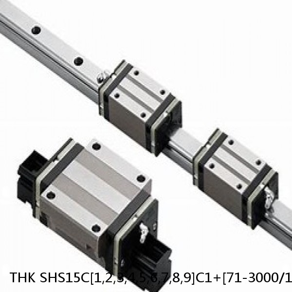 SHS15C[1,2,3,4,5,6,7,8,9]C1+[71-3000/1]L THK Linear Guide Standard Accuracy and Preload Selectable SHS Series #1 small image
