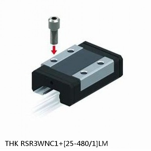 RSR3WNC1+[25-480/1]LM THK Miniature Linear Guide Full Ball RSR Series #1 small image
