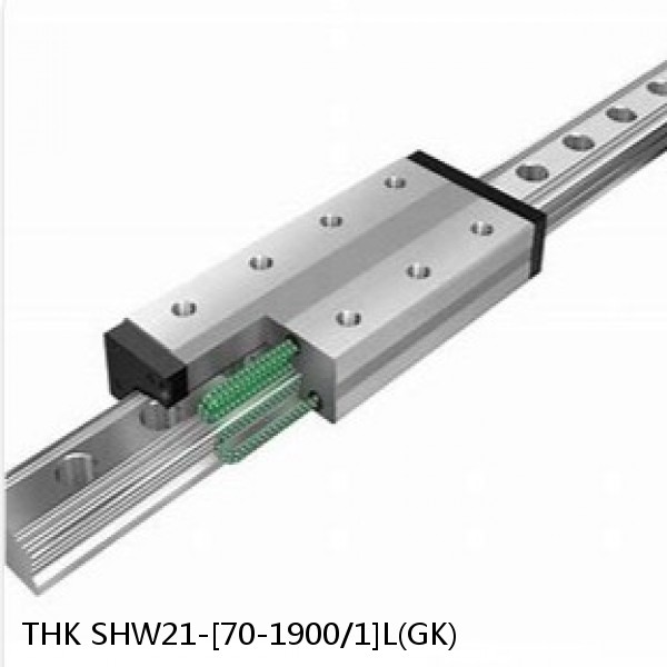 SHW21-[70-1900/1]L(GK) THK Caged Ball Wide Rail Linear Guide (Rail Only) Interchangeable SHW Series