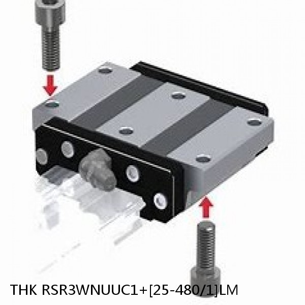 RSR3WNUUC1+[25-480/1]LM THK Miniature Linear Guide Full Ball RSR Series #1 image